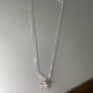 Swarovski child size diamanté star pendant with chain